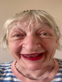Poster for Birthday video from Janine Duvitski