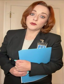 Poster for Question video from Agent Dana Scully-Lookalike
