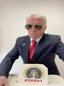 Poster for Birthday video from Joe Biden played by Terence Doyle
