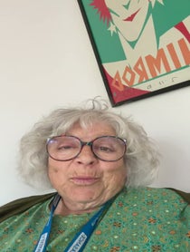 Poster for Birthday video from Miriam Margolyes