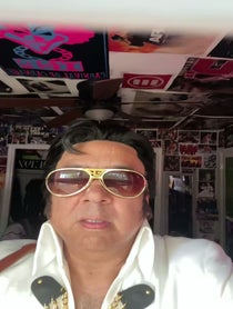 Poster for Birthday video from Shawn Elvis Tribute Artist Impersonator