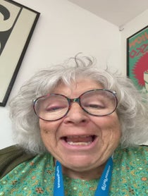 Poster for Birthday video from Miriam Margolyes