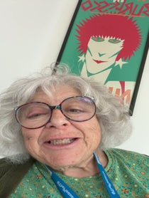 Poster for Birthday video from Miriam Margolyes