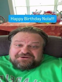 Poster for Birthday video from Jay Yoder aka Cheer Dad
