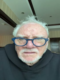 Poster for Birthday video from Malcolm Mcdowell