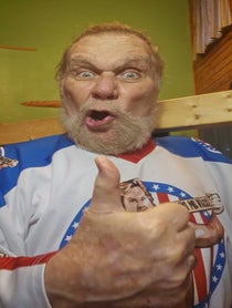 Poster for Birthday video from Hacksaw Jim Duggan