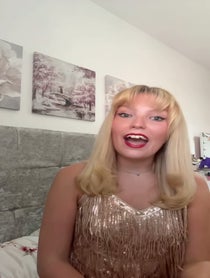 Poster for Birthday video from Taylor swift look alike