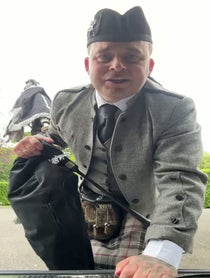 Poster for Father's Day video from St Andrews Piper