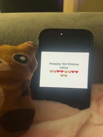 Poster for Birthday video from mindy cain
