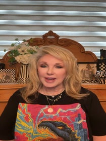 Poster for Birthday video from Morgan Fairchild