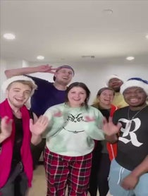 Poster for Holiday video from The Trills