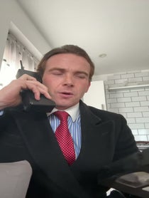 Poster for Birthday video from Patrick Bateman