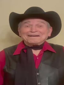 Poster for Birthday video from Burton Gilliam “Lyle" of Blazing Saddles