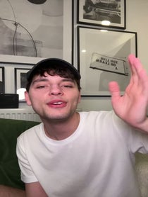 Poster for Birthday video from Max Harwood