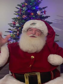 Poster for Holiday video from Santa Claus