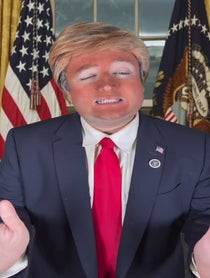 Poster for Birthday video from Tiktok Donald Trump: John Walsh