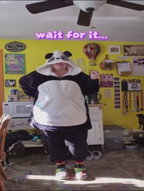 Poster for Valentine's Day video from Amanda The Dancing Panda
