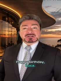 Poster for Birthday video from Miami Tony Stark