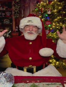 Poster for Holiday video from Santa Claus
