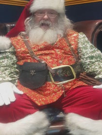 Poster for Holiday video from Santa/Father Christmas