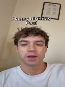 Poster for Birthday video from Malcolm Cills
