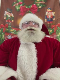 Poster for Holiday video from The Naughty Santa