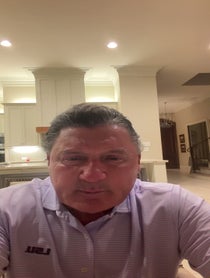 Poster for Father's Day video from Ed Orgeron