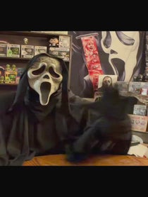 Poster for Birthday video from The Ghost Face
