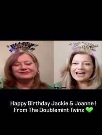 Poster for Birthday video from The Real Doublemint Twins