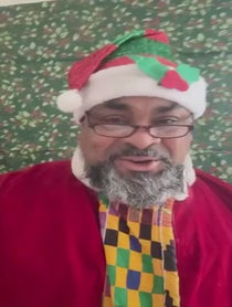 Poster for Birthday video from Kente Claus