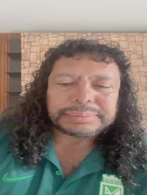 Poster for Holiday video from Rene Higuita
