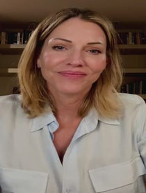 Poster for Pep Talk video from Tricia Helfer