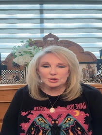 Poster for Birthday video from Morgan Fairchild