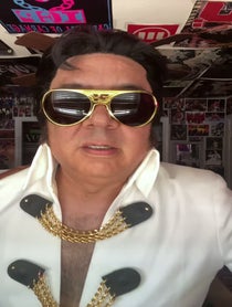 Poster for Birthday video from Shawn Elvis Tribute Artist Impersonator
