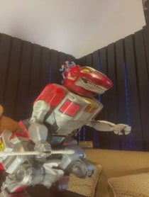 Poster for Birthday video from T-Rex Dinozord