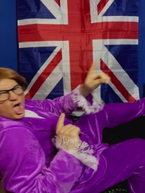 Poster for Holiday video from Austin Powers