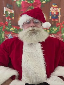 Poster for Holiday video from The Naughty Santa