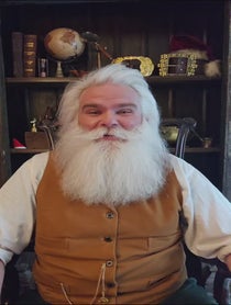 Poster for Holiday video from Santa Claus