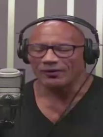 Poster for Pep Talk video from Dwayne Johnson Parody The Rock