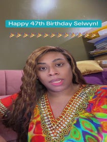 Poster for Birthday video from Dominique Morgan