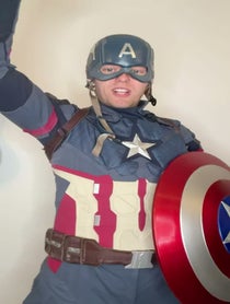 Poster for Father's Day video from Captain America