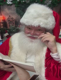 Poster for Holiday video from Santa Claus, The Mitten State Santa