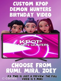 Poster for Intro video video from Custom Rumi Kpop Birthday Video