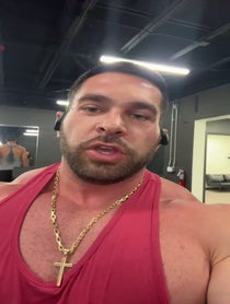 Poster for Pep Talk video from Mr. Olympia - Derek Lunsford