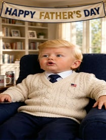 Poster for Father's Day video from Baby Trump | Baby News Network