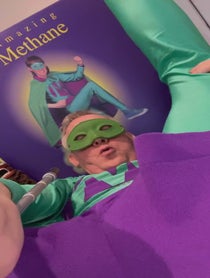 Poster for Birthday video from Mr Methane!