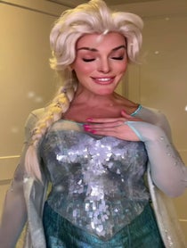 Poster for Birthday video from Elsa , Ariel, Sleeping Beauty, Barbie, K Pop Rumi (and many more)