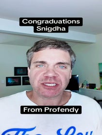 Poster for Graduation video from Professor Sendy