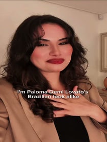 Poster for Sing a song video from Paloma / Demi Lovato Brazilian lookalike