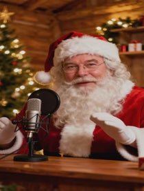 Poster for Holiday video from British Santa Claus
